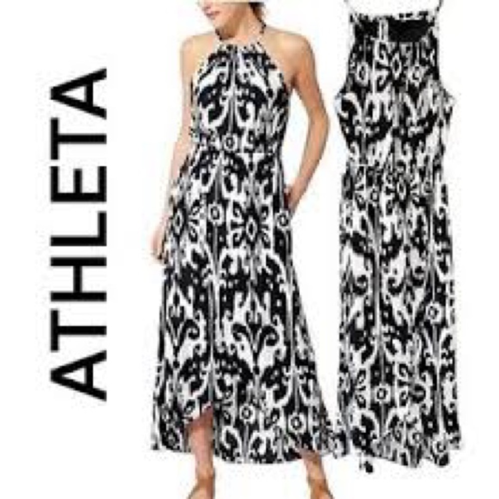 Athleta Ikat Bloom Ripple Maxi Dress (SZ small)!